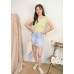 Uneven Hem Denim Skirt